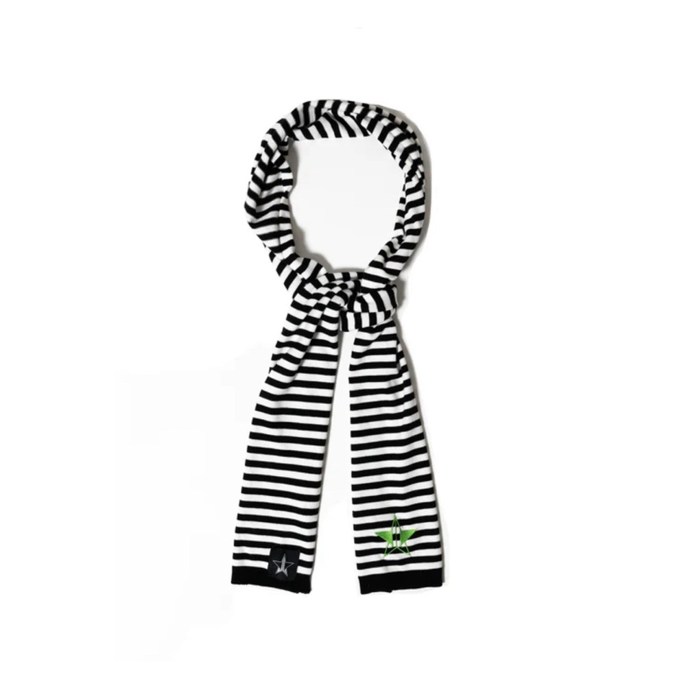 Jeffree Star Striped Scarf - Soft Cotton, Large - NEW